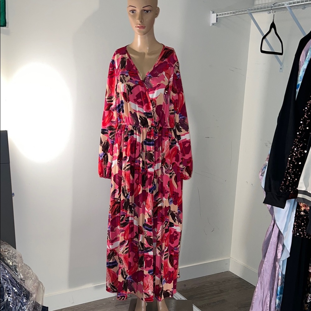 SHEIN Multicolor Long Sleeve Dress